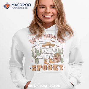 retro western halloween cowboy ghost boot scootin spooky shirt hoodie 1
