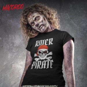 River Pirate Halloween Skull & Crossbones Eyepatch Shirt