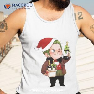roronoa zoro christmas one piece shirt tank top 3