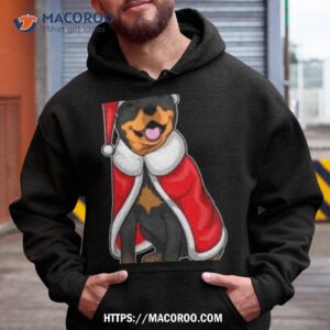 Rottweiler Christmas Santa Hat Shirt