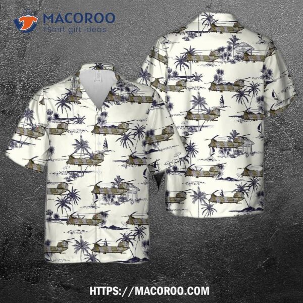 Royal Air Force Boeing Vertol Chinook Hc1b (352) Hawaiian Shirt