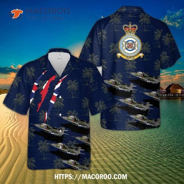 Royal Air Force Sepecat Jaguar Gr1 Xz108 Of No. 2 Squadron Raf Hawaiian Shirt