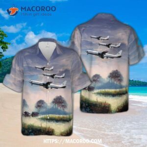 Royal Canadian Air Force 437 Transport Squadron Boeing Cc-137 (boeing 707) Hawaiian Shirt