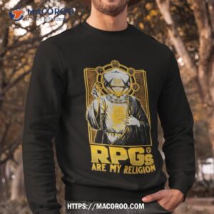 rpgs are my religion jesus parody shirt sweatshirt