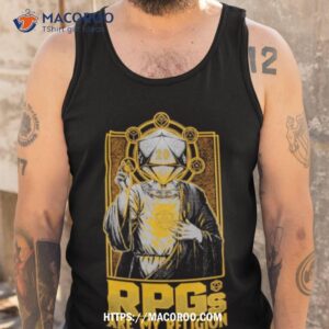 rpgs are my religion jesus parody shirt tank top