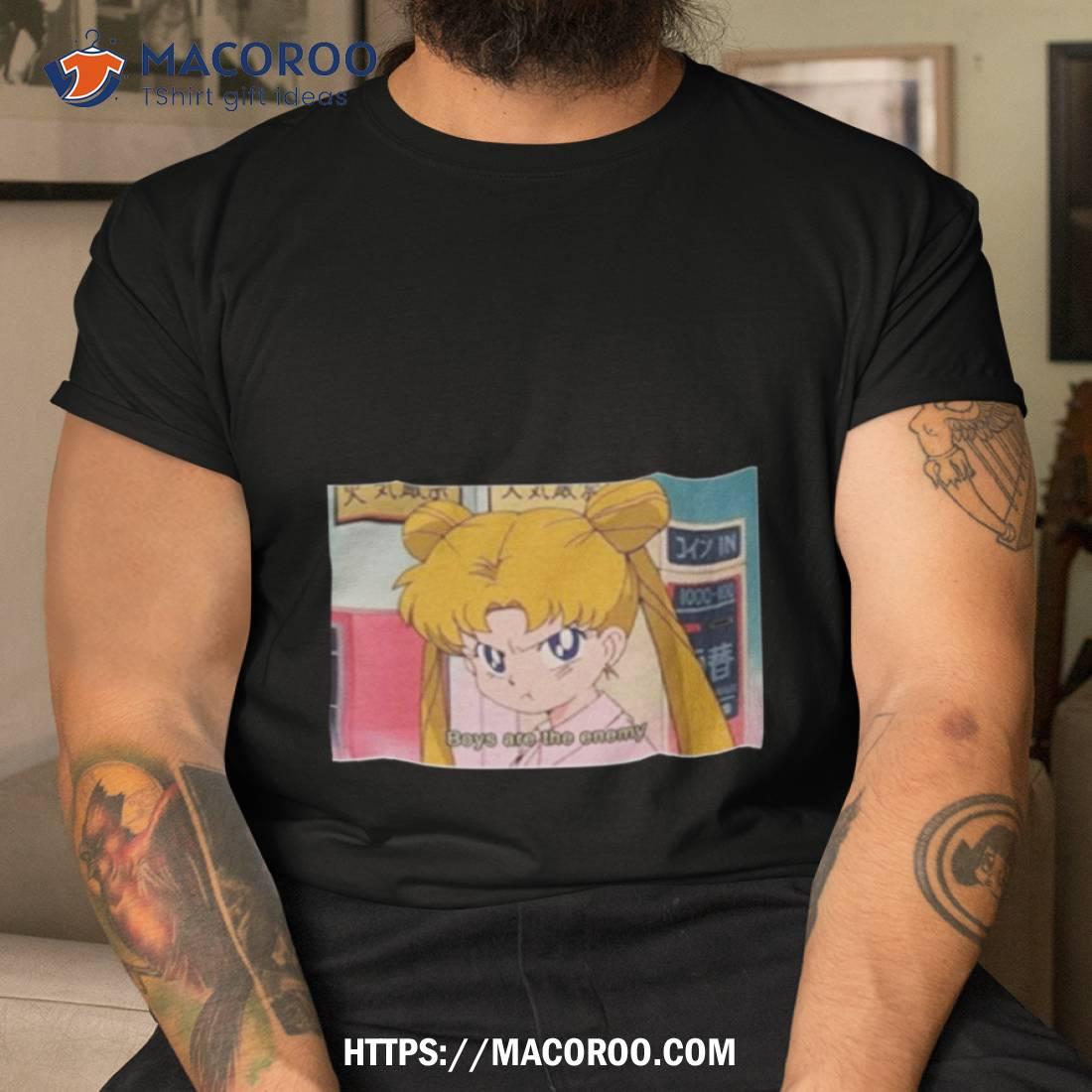 Sailor Moon Boys Are The Enemy Shirt Sailor Moon Boys Are The Enemy Shirt