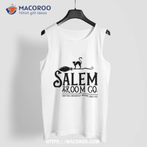 salem broom company witch costume halloween black cat shirt tank top