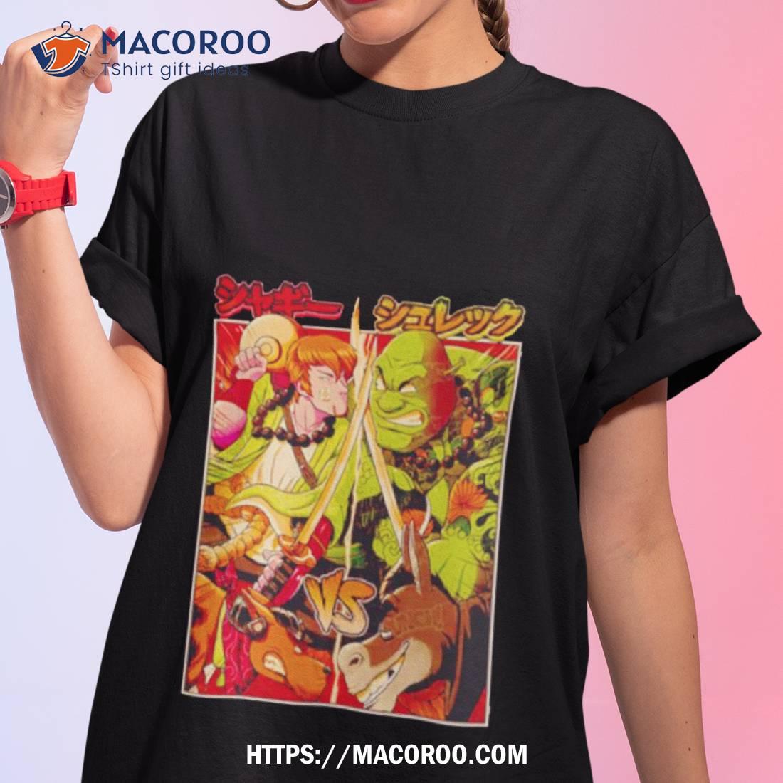 Samurai Sukubi Vs Shurreku Samurai Scooby Doo And Shaggy Vs Shrek And Donkey Shirt Samurai Sukubi Vs Shurreku Samurai Scooby Doo And Shaggy Vs Shrek And Donkey Shirt