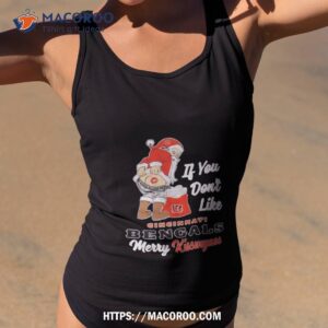 Santa Butt If You Don’t Like Cincinnati Bengals Merry Kissmyass Christmas Shirt