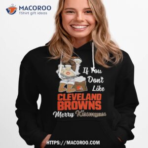 Santa Butt If You Don’t Like Cleveland Browns Merry Kissmyass Christmas Shirt 2 santa butt if you don t like cleveland browns merry kissmyass christmas shirt hoodie 1