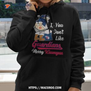 Santa Butt If You Don’t Like Cleveland Guardians Merry Kissmyass Christmas Shirt