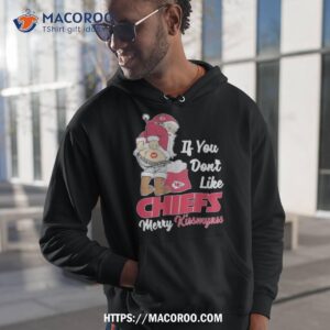 santa butt if you don t like kansas city chiefs merry kissmyass christmas shirt hoodie 1