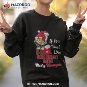 santa claus if you don t like cincinnati reds merry kissmyass t shirt sweatshirt 2