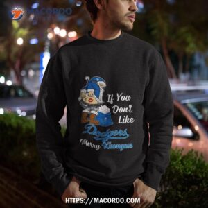 santa claus if you don t like los angeles dodgers merry kissmyass t shirt sweatshirt