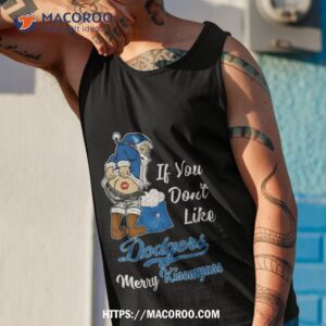santa claus if you don t like los angeles dodgers merry kissmyass t shirt tank top 1