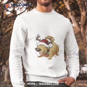 Santa Dug Dog Christmas Lights Shirt 2 santa dug dog christmas lights shirt sweatshirt
