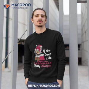 santa if you don t like arizona cardinals merry kissmyass 2023 christmas shirt sweatshirt 1