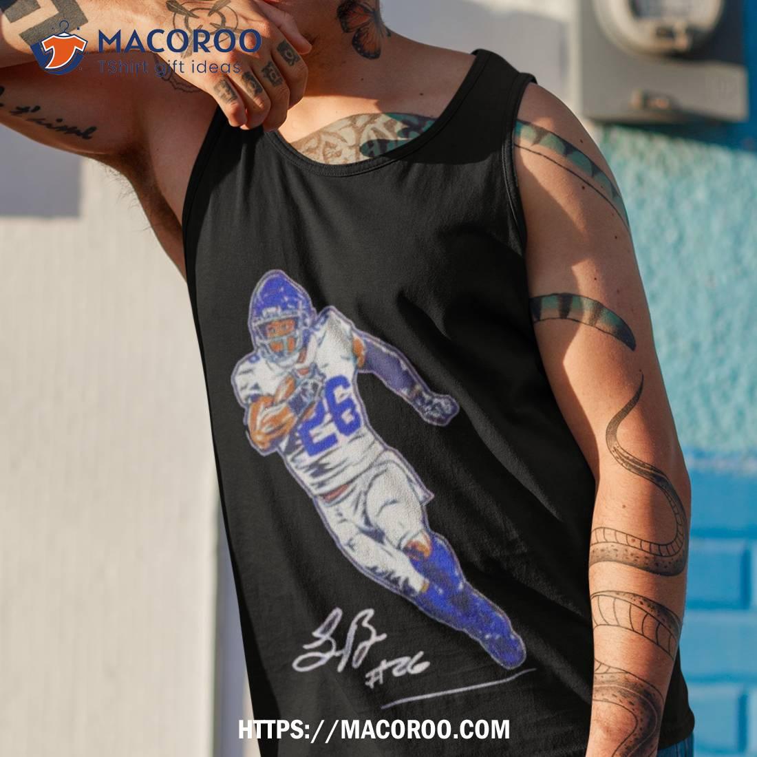 Saquon Barkley Superstar Pose Signature Shirt