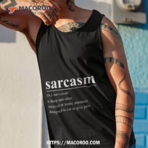 sarcasm word definition invershirt tank top 1