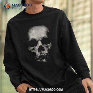 scary face halloween skull faded horror creepy spooky shirt sweatshirt