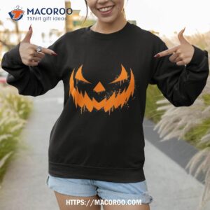 scary pumpkin laugh spooky halloween costume funny horror shirt sweatshirt