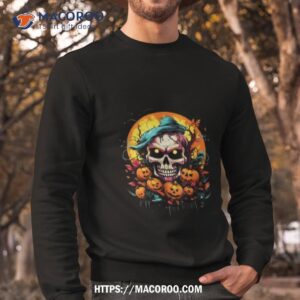 scary skull halloween shirt sweatshirt