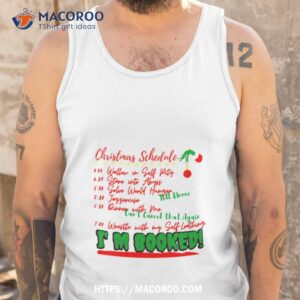 schedule christmas shirt tank top