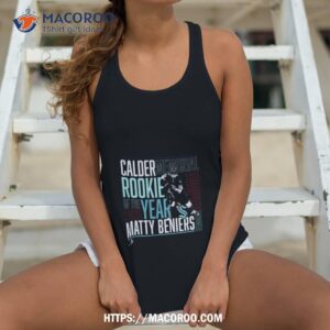 seattle kraken matty beniers 2023 calder memorial rookie of the 2023 year art shirt tank top 4