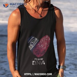 seattle seahawks and washington state heart it s in my dna 2023 shirt tank top