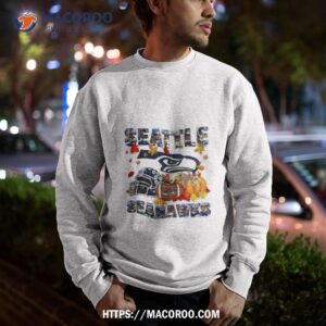 seattle seahawks fall helmet pumpkin shirt sweatshirt