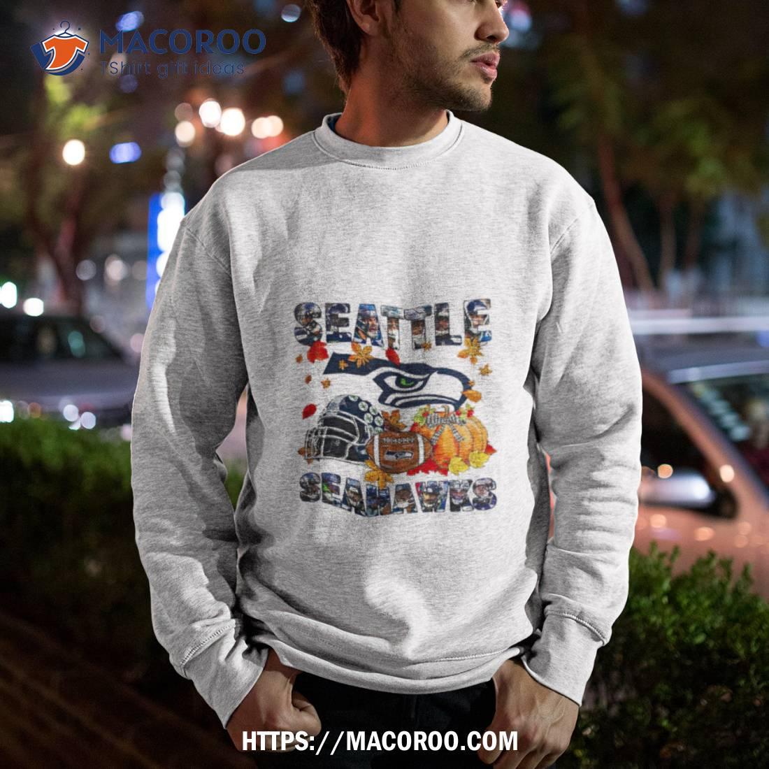 Logo Seattle Seahawks throwback helmet shirt, hoodie, longsleeve