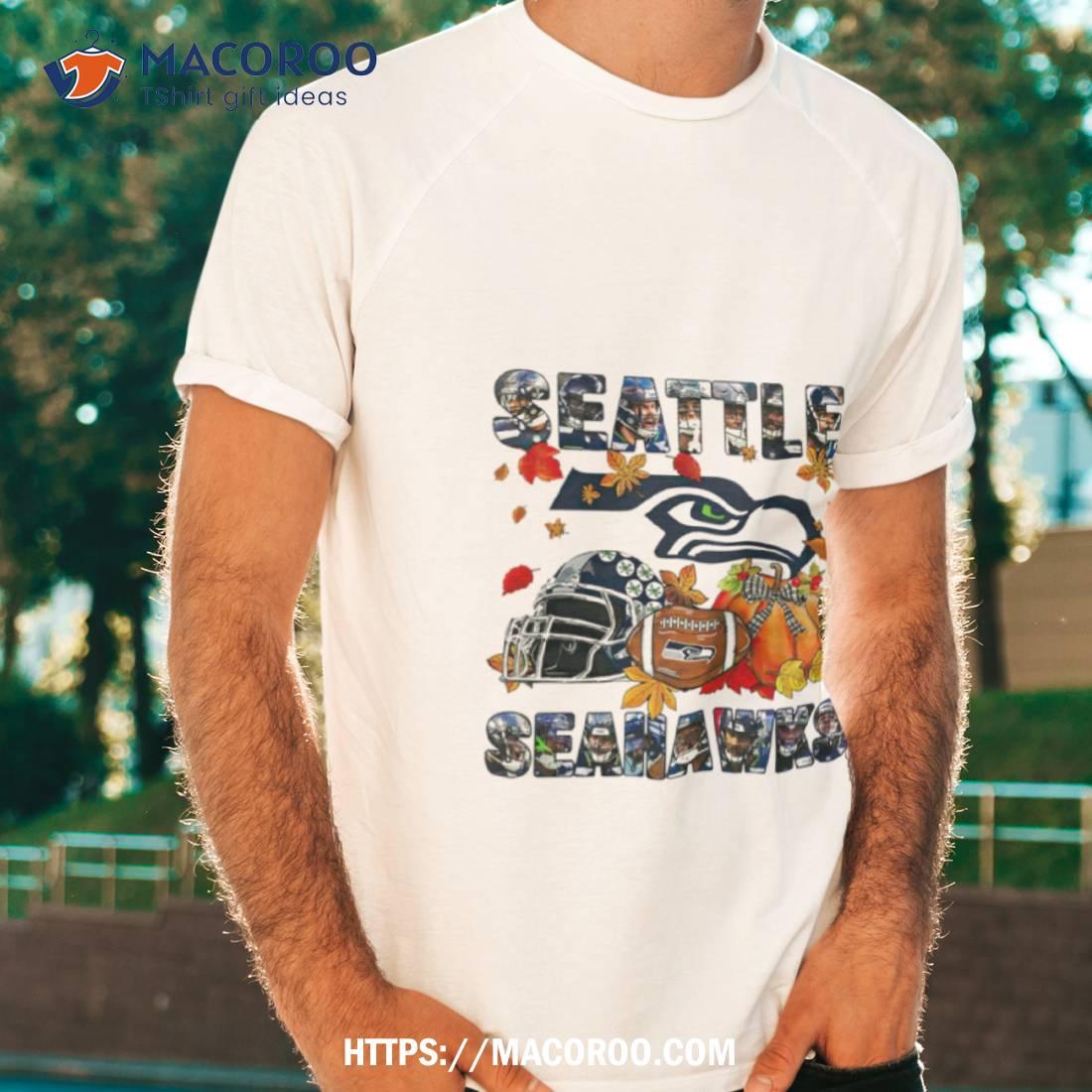 Seattle Seahawks Fall Helmet Pumpkin Shirt