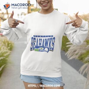 seattle seahawks grey distressed logo shirt sweatshirt