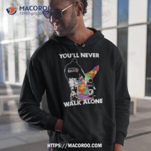 Dad And Son Arizona Cardinals Autism You'll Never Walk Alone shirt