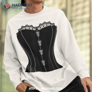 sexy witch lace skulls corset halloween party costume shirt sweatshirt