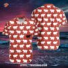 Sheep Black And White Pattern Red Aloha Hawaiian Shirt