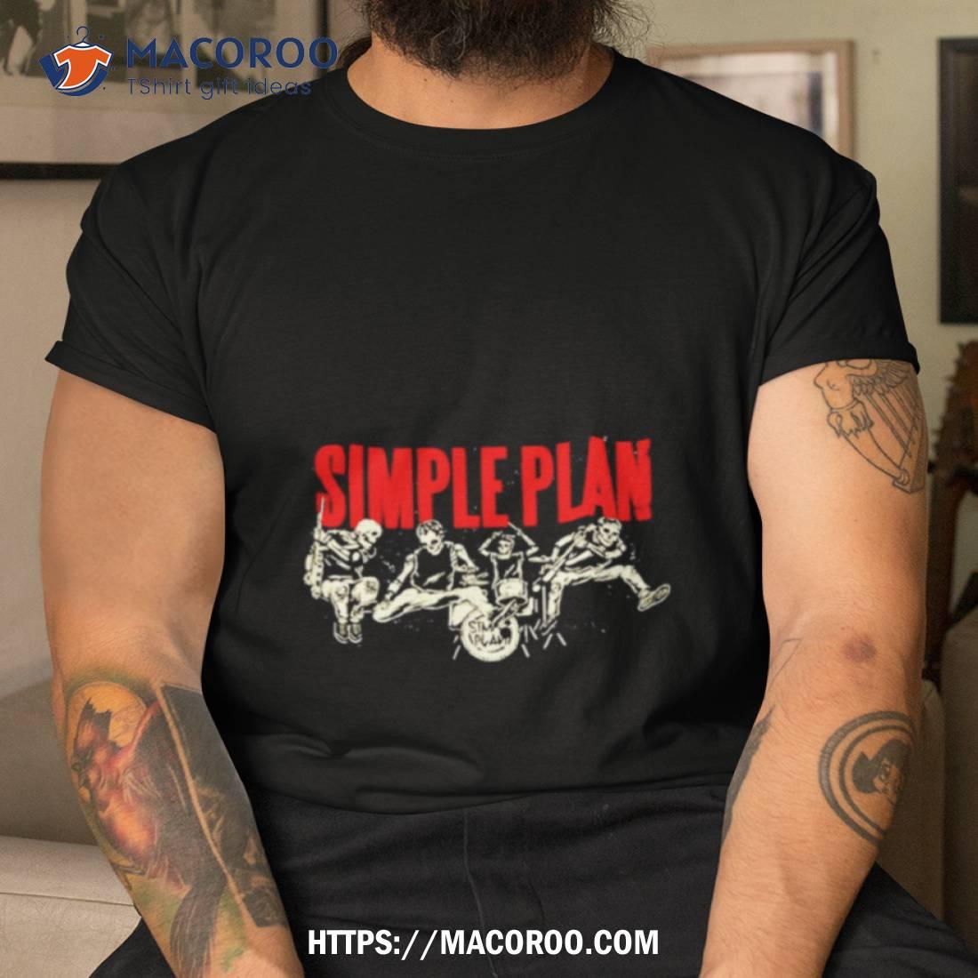 Simple Plan Live Skeleton Art Design Shirt Simple Plan Live Skeleton Art Design Shirt