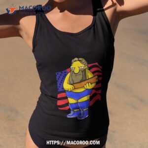 simpsons that s a paddlin usa flag shirt tank top 2