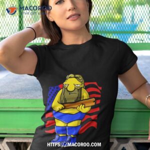 simpsons that s a paddlin usa flag shirt tshirt 1
