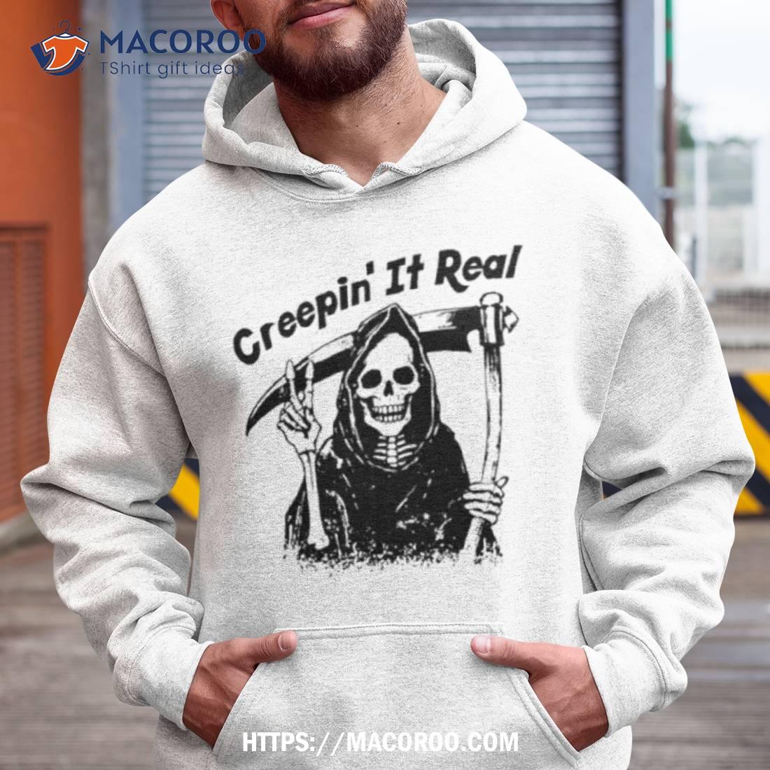 Skeleton Creepin’ It Real Halloween Shirt Skeleton Creepin’ It Real Halloween Shirt