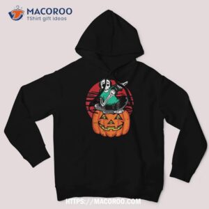 Skeleton Gamer Lazy Halloween Costume Skull Pumpkin Gaming Shirt