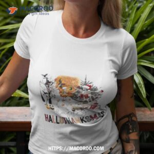 Skeleton Halloween Thankgiving And Christmas Shirt