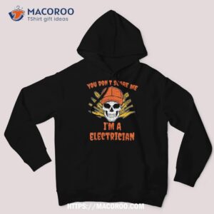 Skull Crossbones Electrician Costume Easy Halloween Gifts Shirt