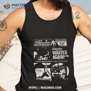slayyyter tabloid slayyyter wasted again i love hollywood art shirt tank top 3