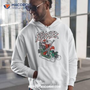sleigher heavy metal santa shirt hoodie 1
