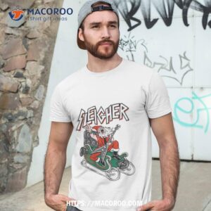 sleigher heavy metal santa shirt tshirt 3