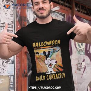 snoopy and charlie brown halloween build character 2023 shirt tshirt 1