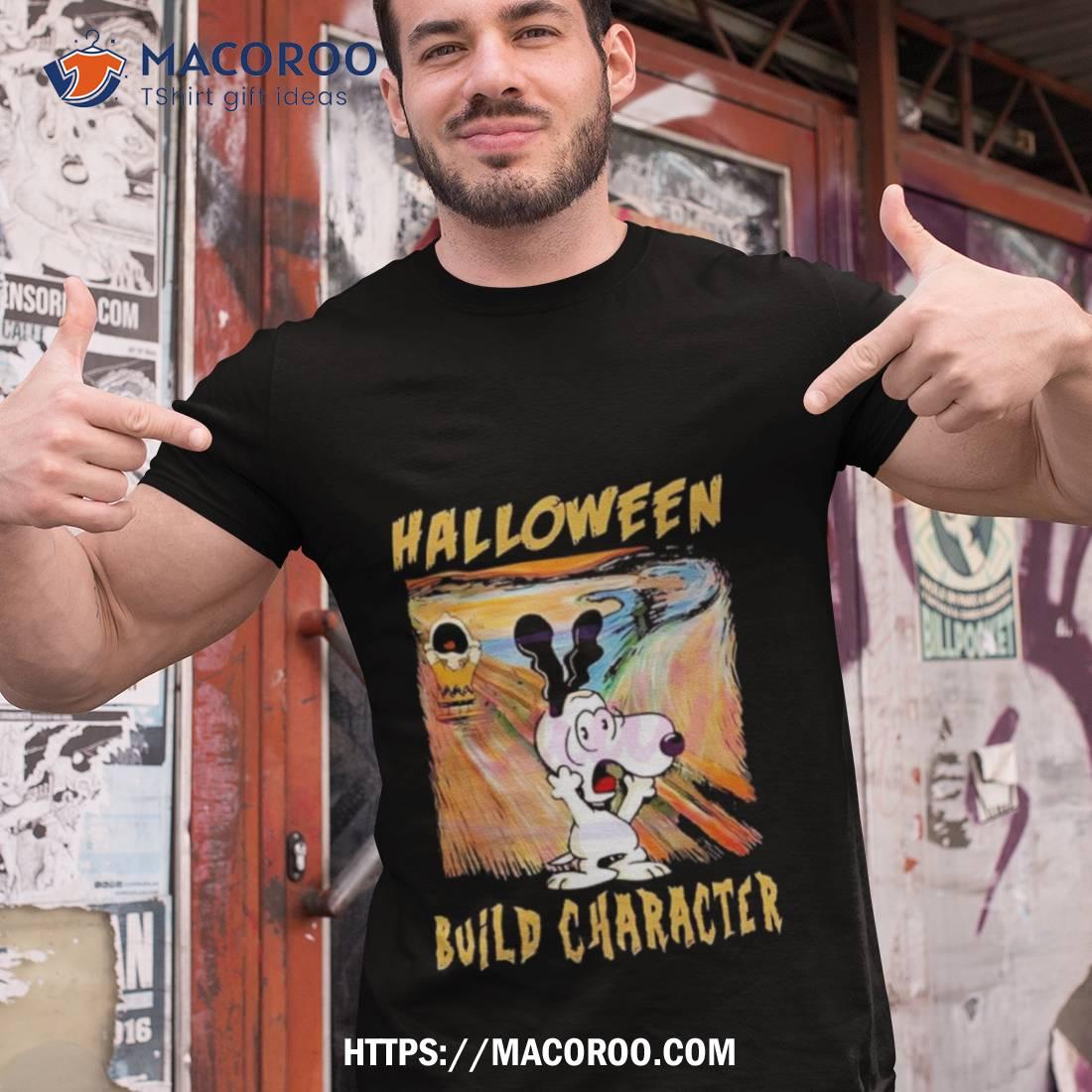 Snoopy And Charlie Brown Halloween Build Character 2023 Shirt Snoopy And Charlie Brown Halloween Build Character 2023 Shirt