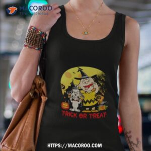 snoopy and charlie trick or treat happy halloween 2023 shirt tank top 4