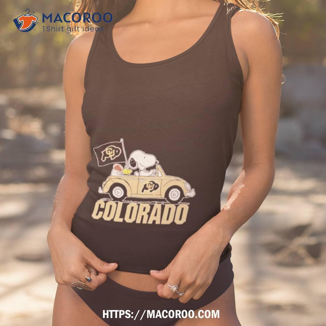 Snoopy And Woodstock Drive Car Colorado Shirt Snoopy And Woodstock Drive Car Colorado Shirt